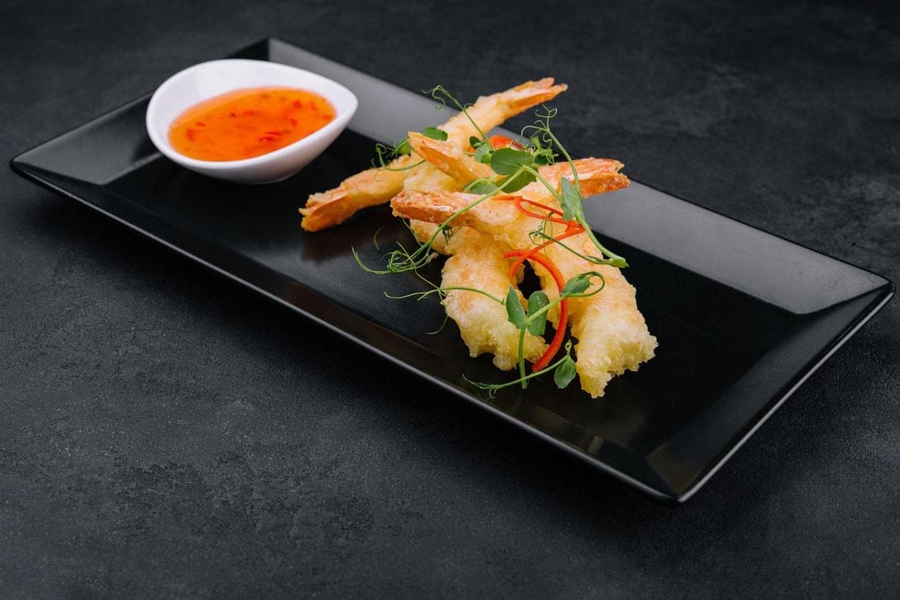 Gambas en gabardina