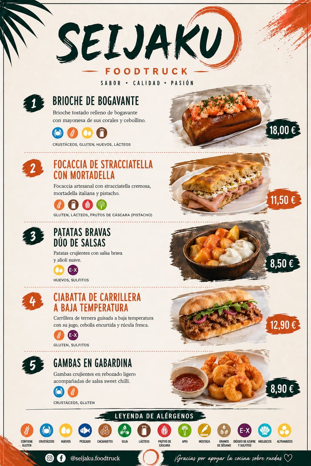 Menu Seijaku